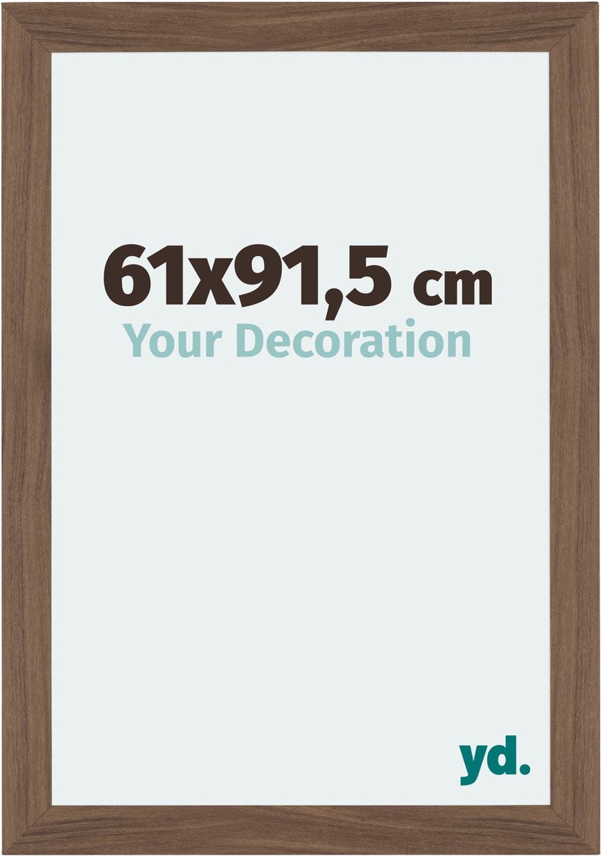 Your Decoration - Fotolijst 61x91,5 cm - MDF - Walnoot Donker - Mura