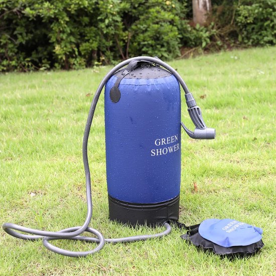 Douchette Extérieure Avec Réservoir 12L Et Pompe à Pied - Kit Camping/caravaning - Neuf