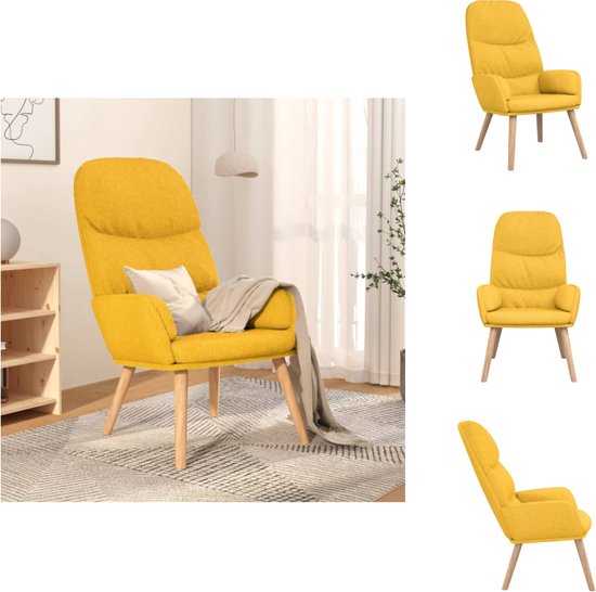 SVITA Arthur Fauteuil, relaxstoel, oorstoel, modern, gevoerde stof