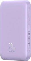 Banque d'alimentation Baseus Mini 6 000 mAh Violet | Compact avec MagSafe et charge Fast | USB-C 20 W | Convient pour Apple iPhone et autres smartphones