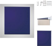 vidaXL Verduisterende Rolgordijnen - 60 x 120 cm - Marine/Blauw - Thermoplastische Zilverkleurige Achterkant - Jaloezie