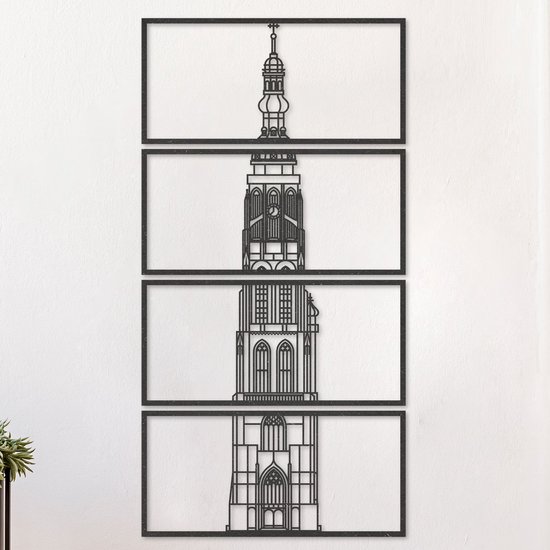 Wanddecoratie | Grote kerk Breda - L (50x98cm)