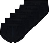 Beeren 6 stuks heren slips met gulp zwart - Voordeelpack - 4XL