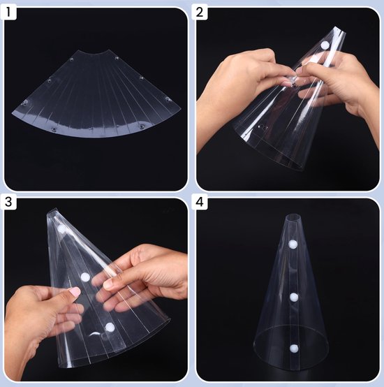 Belle Vous 20 Pack of Reusable Plastic Plant Cloche Covers W10,5 x