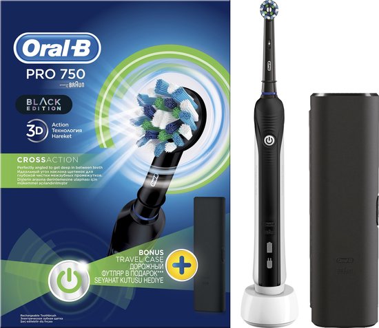 Oral-B PRO 750 - Elektrische Tandenborstel - Zwart