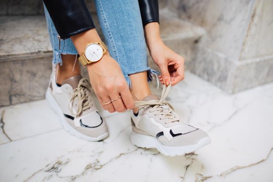 Tango Kate 13 i zusjes tilstra beige bone white taupe sneaker white sole Maat 36 bol
