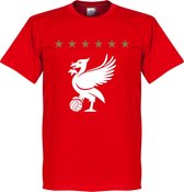 Liverpool Five Star T-Shirt - Rood - XXL