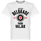 Partizan Belgrado Established T-Shirt - Wit - 5XL