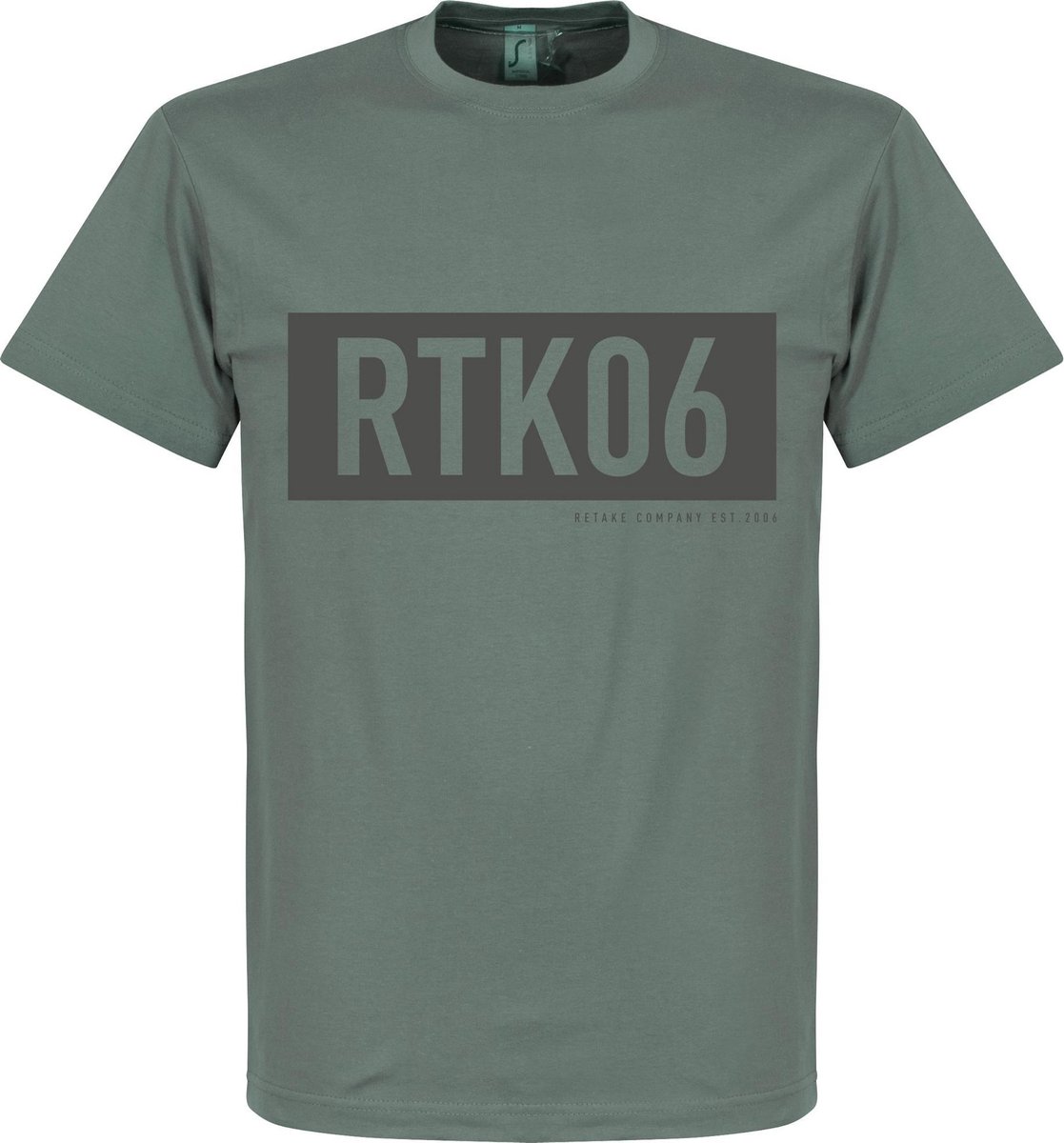 Retake RTK06 Bar T-Shirt - Zink - L