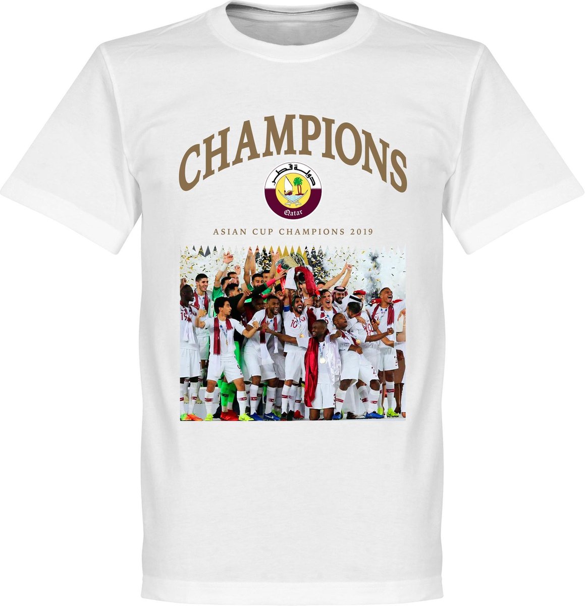 1159x1200.jpg Qatar 2019 Celebration T-Shirt - Wit - 4XL - Afbeelding 1