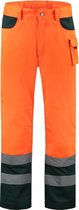 Pantalon de travail Tricorp ISO20471 Bicolor 503002 Orange Fluor / Vert - Taille 60
