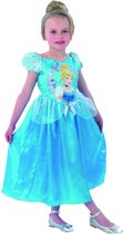 Disney Prinsessenjurk Assepoester Storytime - Kostuum Kind - Maat 116/122 - Carnavalskleding