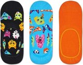 Happy Socks 3-Pack Liner | Sneaker Socks Funny Cats & Dogs, Maat 41/46