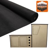 11 m2 zwarte voering en lijm met Camperkeuken - camper - camperen