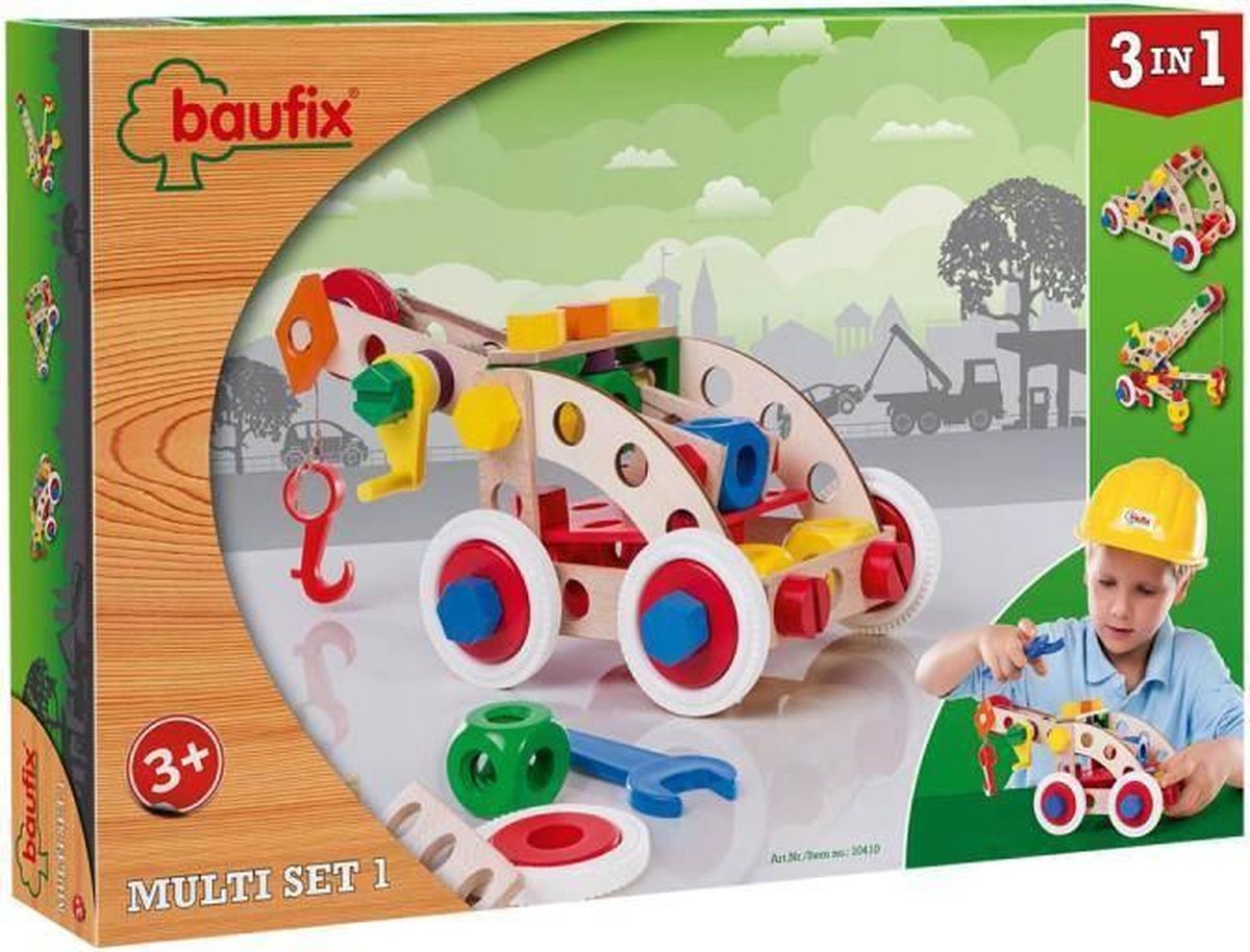 Baufix houten constructie speelgoed Multi Set 1 10410 | bol.com