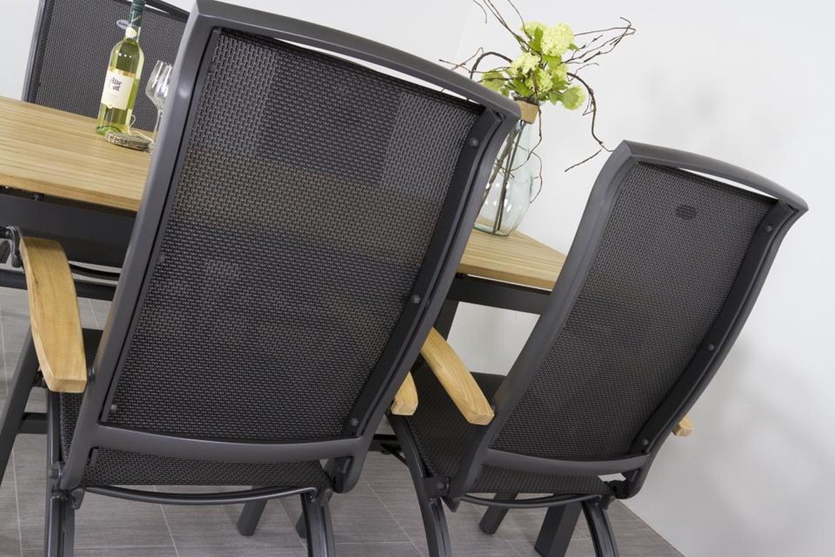 Hartman Da Vinci chaise réglable - accoudoirs en teck