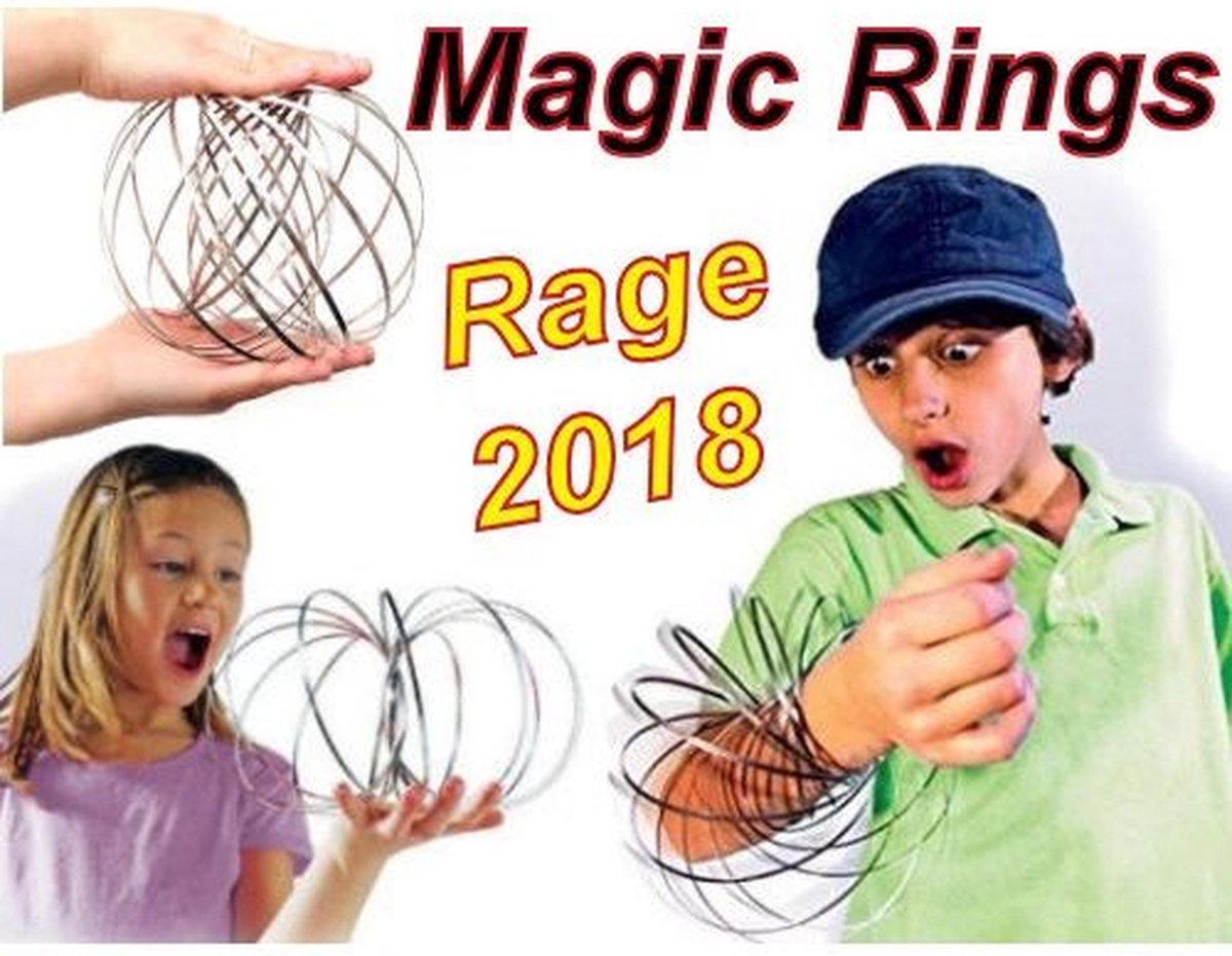 Magic Rings | Flow Rings | 3D Flow Ring | Rage - Kleur: Zilver | Games |  bol.com