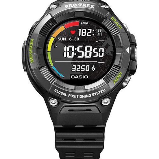 Casio PRO TREK WSD-F21HR-BKAGE horloge Polshorloge Unisex Zwart | bol.com