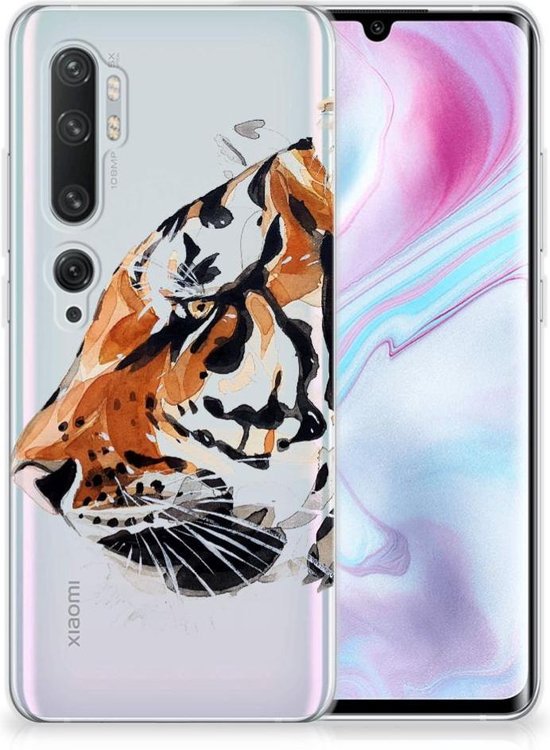 Coque Téléphone pour Xiaomi Mi Note 10 Pro Protection Housse Tigre