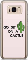 Samsung Galaxy S8 Plus siliconen hoesje - Go sit on a cactus