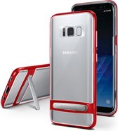 Samsung Galaxy A8 Plus (2018) bumper - Goospery Dream Stand Bumper Case - Rood