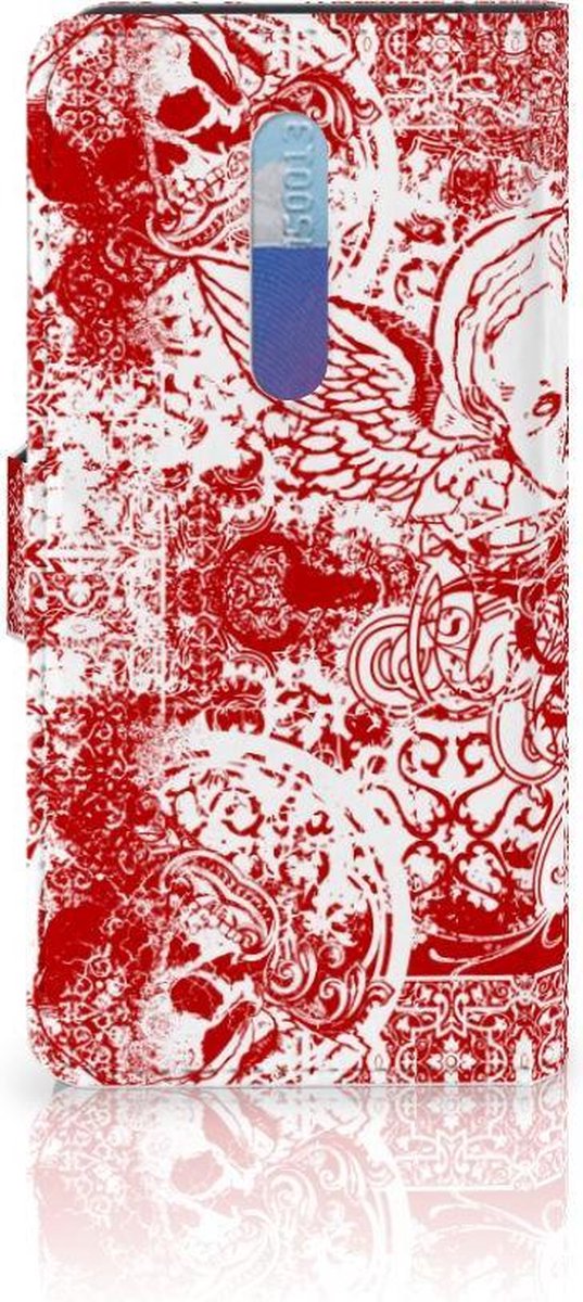Telefoonhoesje met Naam Xiaomi Redmi K20 Pro Angel Skull Rood