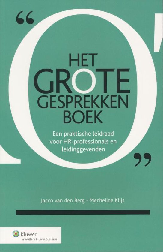 Cover van het boek 'Het GROTE Gesprekkenboek' van Jacco van den Berg