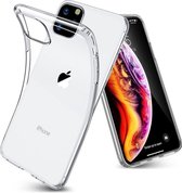 Transparant Backcover hoesje voor Apple iPhone XS - Siliconen case cover TPU - 1 x Tempered Glass Screenprotector