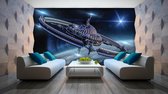 Space Station Science Fiction Photo Wallcovering
