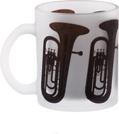 Theeglas (mat, 300 ml) met (bas)tuba