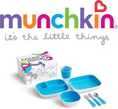Munchkin Colour Me Hungry Splash Kinderservies - Blauw - 7 Delig