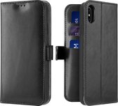 Hoesje geschikt voor iPhone XS Max - Dux Ducis Kado Wallet Case - Zwart
