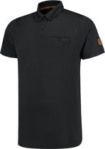 Tricorp  Poloshirt Premium Button Down 204001 Zwart - Maat XXL