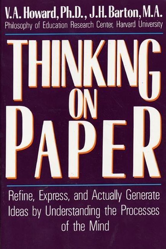 But Think Paper Thinking on Paper | 9780688077587 | J H Barton | Boeken | bol