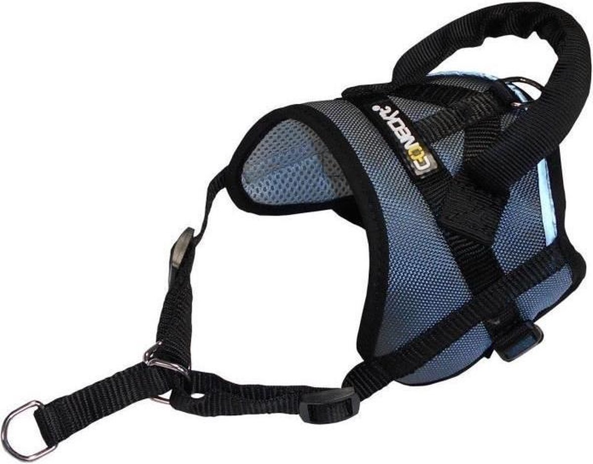 NUM'AXES Coneck'T Education grijs harnas - L: 80-105cm - voor hond