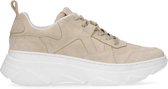 Sacha - Dames - Beige suède dad sneakers - Maat 36