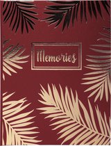 Gastenboek PALMA - 100 pagina's - goudsnede - 27x22cm, Rood