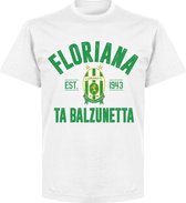 Floriana Established T-shirt - Wit - 4XL
