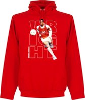 Wright Short Shorts Hoodie - Rood - S