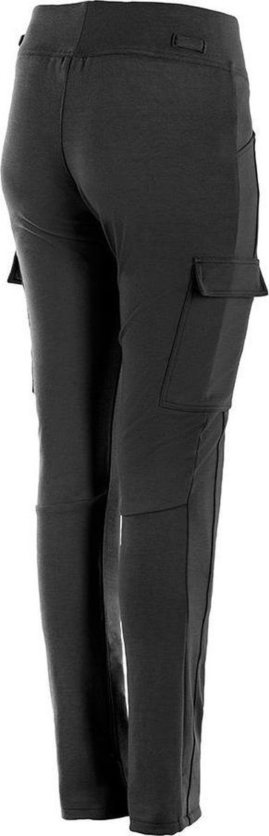 Motogirl Ribbed knee motorlegging AA-keur Level 2 dames motorbroek - zwart  - Maat 38