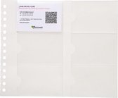 5x Exactive® Navulling 10 uitneembare pochetten voor visitekaartjes - 19x23cm, Transparant