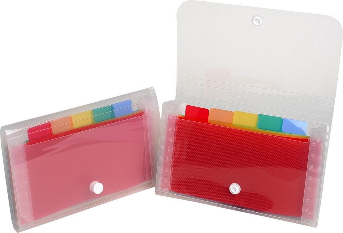 Foldersys Pochette pour documents - plastique coloré transparent