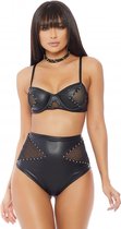 Addiction Bra and Panty - Zwart