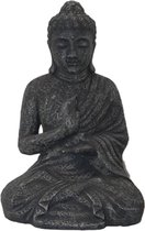 SENSE Boeddha beeld - Zittend Buddha - Tuinbeeld - Woonkamer beeld - Vensterbank - Balkon Mediterende Boeddha Beeld