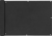 Balkonscherm - PU gecoat oxford stof - Antraciet - 75 x 400 cm