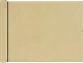 Balkonscherm Oxford textiel 90x400 cm beige