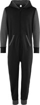 Comfy Co. Unisex Onesie, Black/Black , Maat 122/128