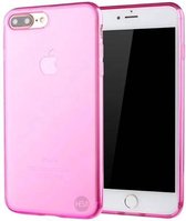 iPhone 8 roze siliconenhoesje transparant siliconenhoesje / Siliconen Gel TPU / Back Cover / Hoesje Iphone 8 roze doorzichtig