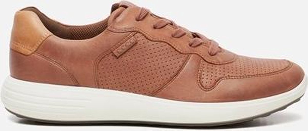 ECCO Soft 7 Runner Heren Sneaker - Cognac - Maat 44 | bol.com