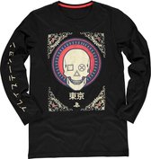 PlayStation Longsleeve shirt -M- Skull Zwart